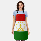 Tadzjikistan vlag schort (Gedragen)