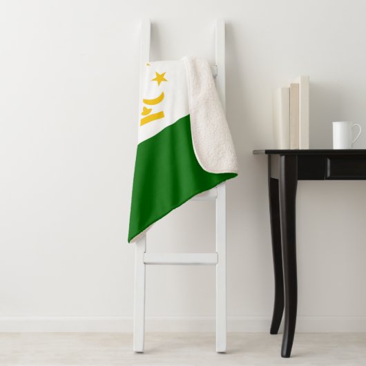 Tadzjikistan vlag sherpa deken (In situ)