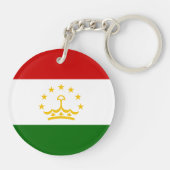 Tadzjikistan Vlag Sleutelhanger (Achterkant)