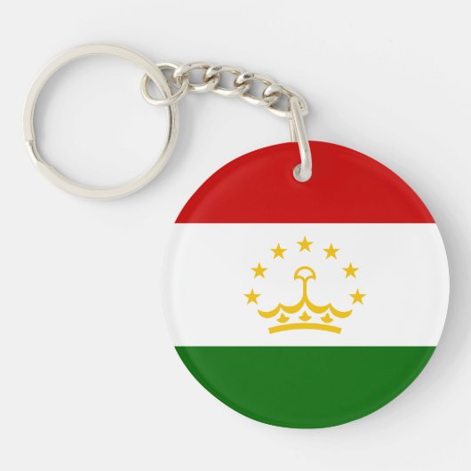 Tadzjikistan Vlag Sleutelhanger (Voorkant)