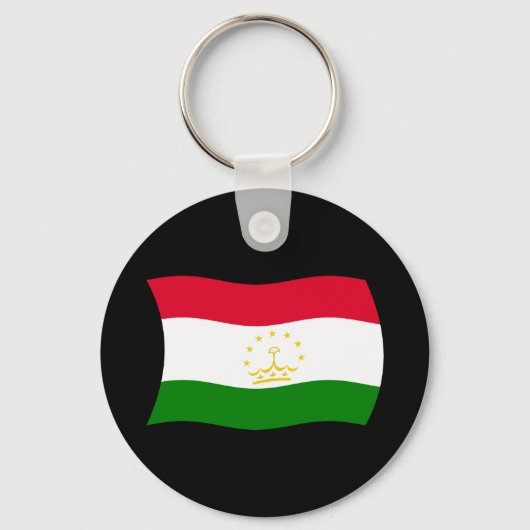 Tadzjikistan Vlag Sleutelhanger (Voorkant)
