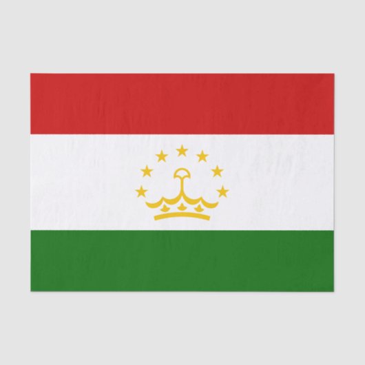 Tadzjikistan vlag tissuepapier (Voorkant)