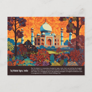 Tadzjmahal schilderen briefkaart