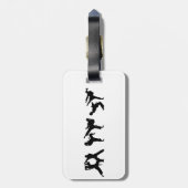 Tae Kwon-Do Bagagelabel (Achterkant verticaal)