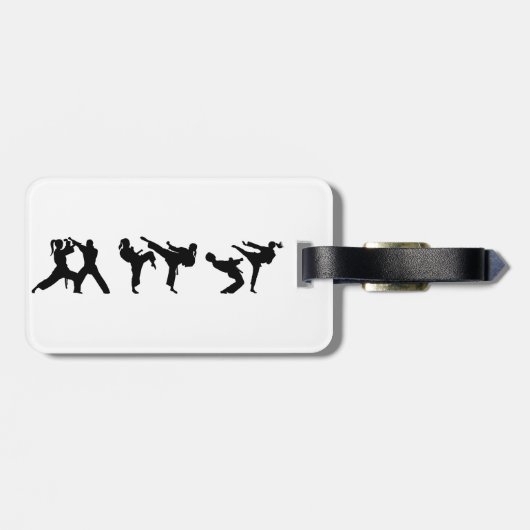 Tae Kwon-Do Bagagelabel (Achterkant horizontaal)