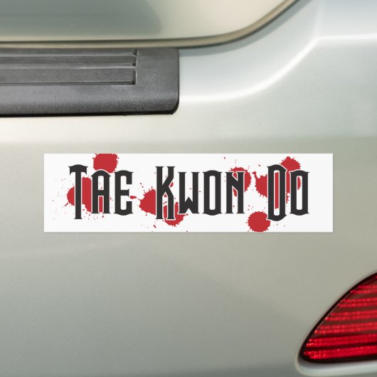 Tae Kwon Do Battle Bumpersticker (Op auto)