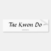 Tae Kwon Do Bumpersticker (Voorkant)
