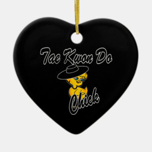 Tae Kwon Do Chick #4 Keramisch Ornament