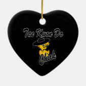 Tae Kwon Do Chick #4 Keramisch Ornament (Achterkant)