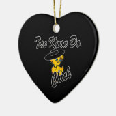 Tae Kwon Do Chick #4 Keramisch Ornament (Links)