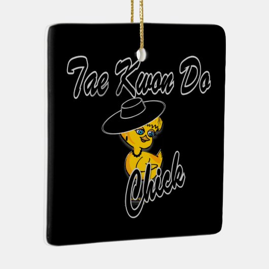 Tae Kwon Do Chick #4 Keramisch Ornament (Rechts)