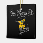 Tae Kwon Do Chick #4 Keramisch Ornament (Links)