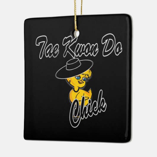 Tae Kwon Do Chick #4 Keramisch Ornament (Links)
