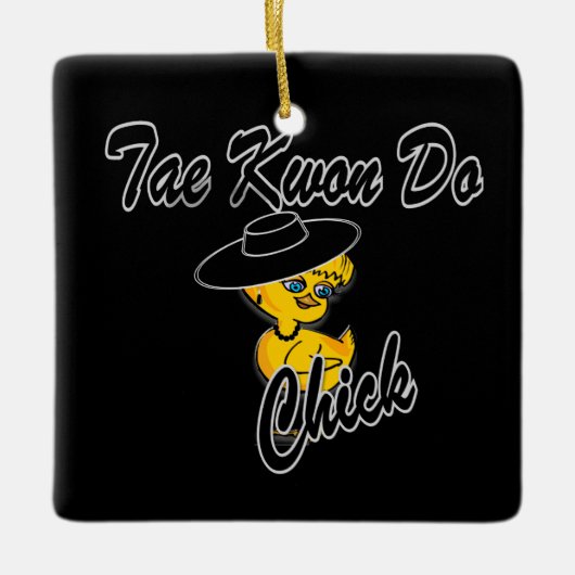 Tae Kwon Do Chick #4 Keramisch Ornament (Voorkant)