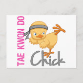 Tae Kwon Do Chick Briefkaart (Voorkant)