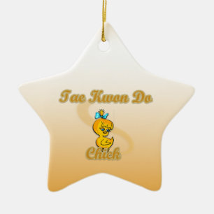 Tae Kwon Do Chick Keramisch Ornament