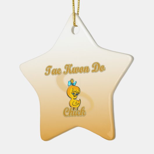 Tae Kwon Do Chick Keramisch Ornament (Links)