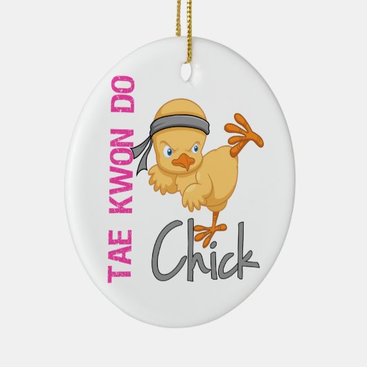 Tae Kwon Do Chick Keramisch Ornament (Rechts)