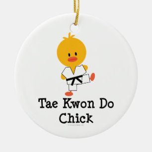 Tae Kwon Do Chick Ornament