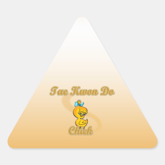 Tae Kwon Do Chick Sticker (Voorkant)