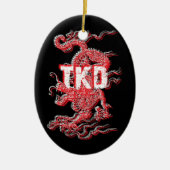 Tae Kwon Do Dragon Ornament (Voorkant)