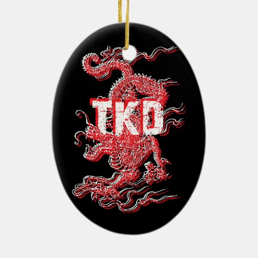 Tae Kwon Do Dragon Ornament (Achterkant)