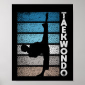 Tae Kwon Do fighter Taekwondo Korean fight Poster (Voorkant)