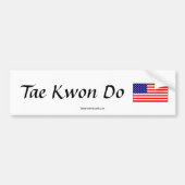 Tae Kwon Do Flag Sticker (Voorkant)