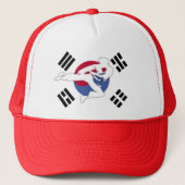 Tae Kwon Do Flyer-Pet, uw keuze uit kleuren Trucker Pet (Voorkant)