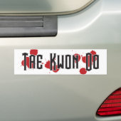 Tae Kwon Do Gevecht Bumpersticker (Op auto)