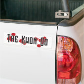 Tae Kwon Do Gevecht Bumpersticker (Op Truck)