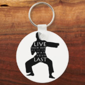 Tae Kwon Do / Karate Sleutelhanger - Elke dag live (Voorkant)