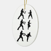 Tae Kwon-Do Keramisch Ornament (Links)