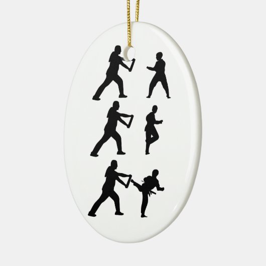 Tae Kwon-Do Keramisch Ornament (Links)