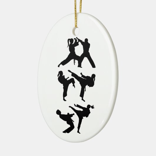 Tae Kwon-Do Keramisch Ornament (Links)