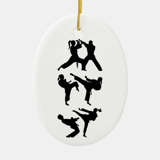 Tae Kwon-Do Keramisch Ornament (Voorkant)