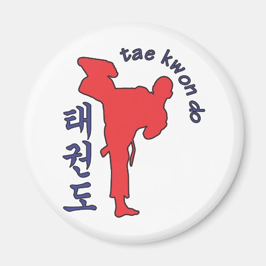 tae kwon do magneet (Voorkant)