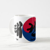 Tae Kwon Do met vlag Koffiemok (Voorkant links)