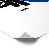 Tae Kwon Do met vlag Poster (Hoek)