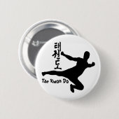 Tae kwon do ronde button 5,7 cm (Voorkant /achterkant)