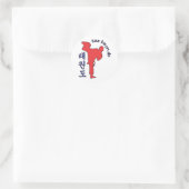 tae kwon do ronde sticker (Tas)