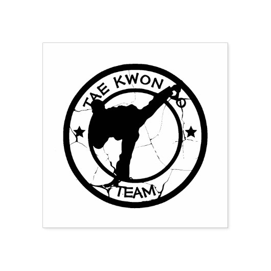 Tae Kwon Do Rubberstempel (Afrduk)
