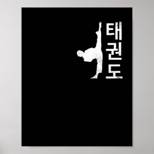 Tae Kwon Do Symbol Training Taekwondo Koreaans Poster
