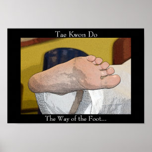 Tae Kwon doet de weg van de voet Poster