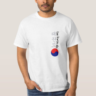 Tae Kwon Koreaanse kalligrafie en symbool T-shirt