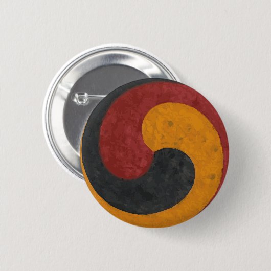 Taeguk Ronde Button 5,7 Cm (Voorkant /achterkant)
