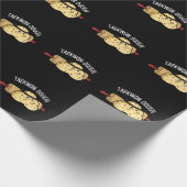 Taekwon-Dough Funny Baking Pun Dark BG Cadeaupapier (Hoek)
