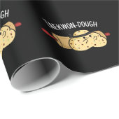 Taekwon-Dough Funny Baking Pun Dark BG Cadeaupapier (Rol Hoek)