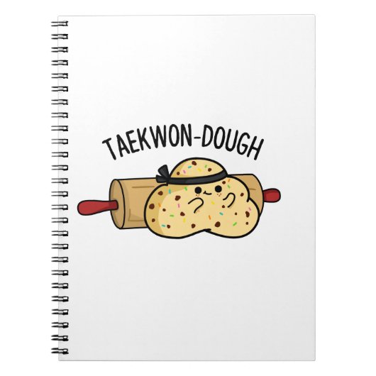 Taekwon-Dough Grappige Bakgrappen  Notitieboek (Voorkant)