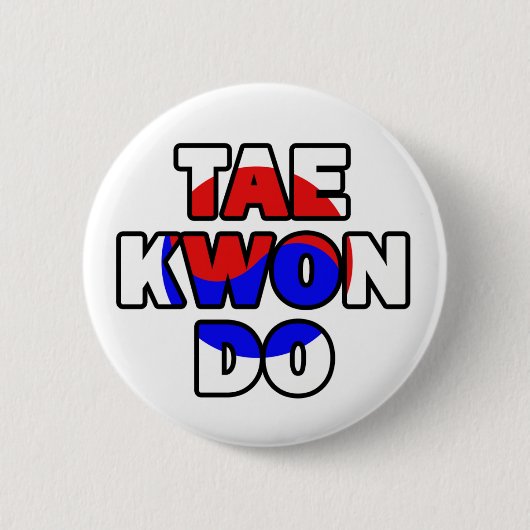 Taekwondo 005 ronde button 5,7 cm (Voorkant)